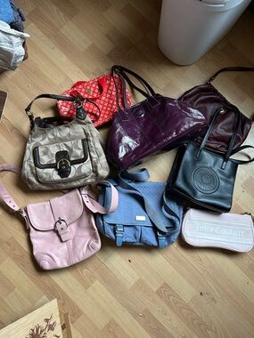Vintage coach juicy couture Tory Burch etienne agner Mixed Shoulder Bag Lot y2k